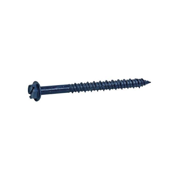 Concrete Screw, 3/16" Dia., Hex Head 100 PK